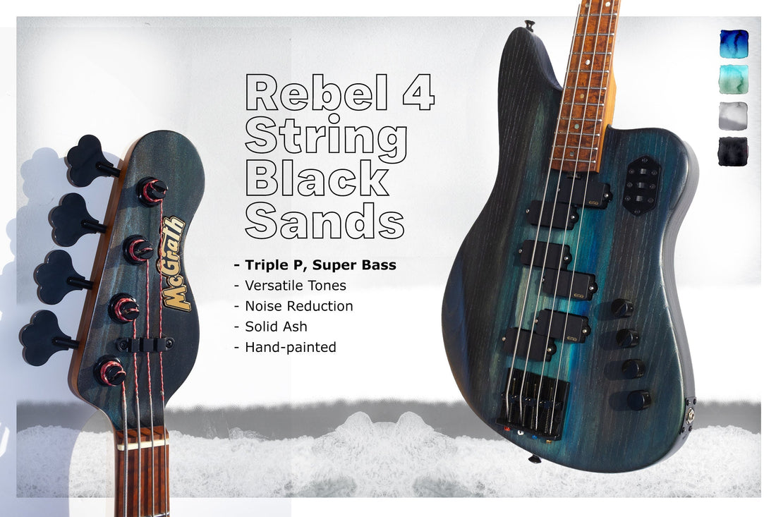 Rebel Triple P Bass Build Spotlight | Black Sands | McGrath Guitars