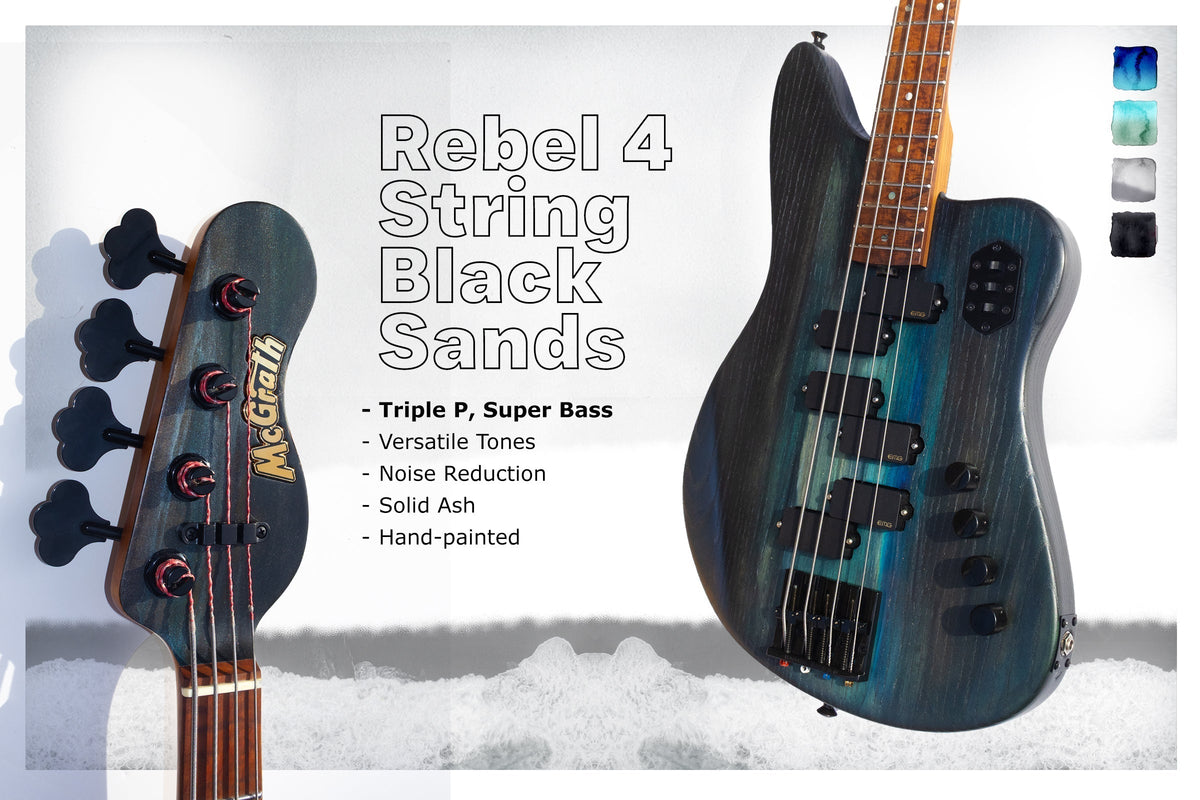 Rebel Triple P Bass Build Spotlight | Black Sands | McGrath Guitars
