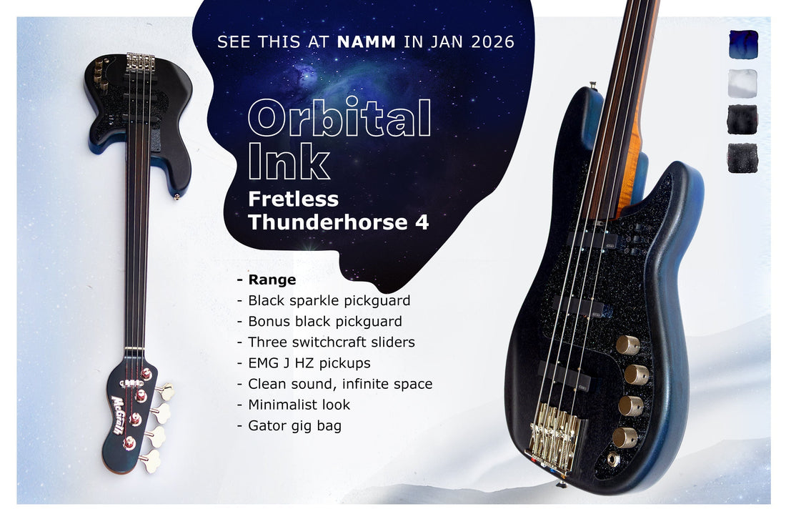New Arrival: Fretless Thunderhorse 4 – Orbital Ink
