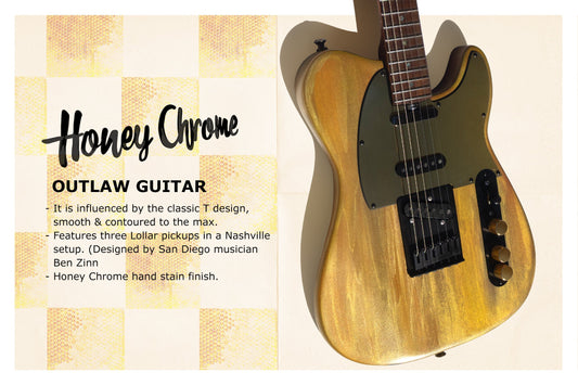 Honey Chrome Outlaw Guitar