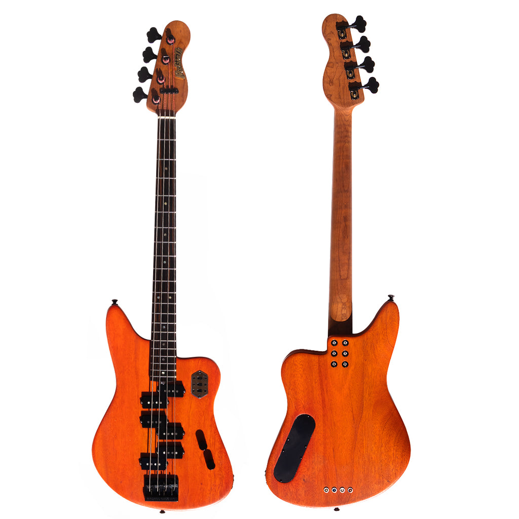 McGrath Guitars Rebel - 4 String Bass - Badass Orange (NAMM 2026) - McGrath Guitars