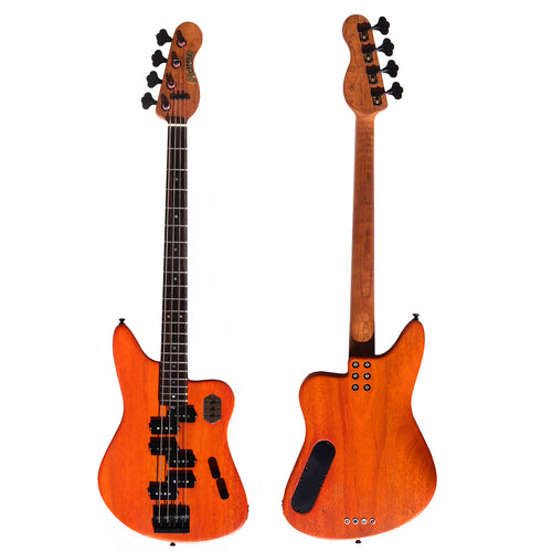 McGrath Guitars Rebel - 4 String Bass - Badass Orange (NAMM 2026) - McGrath Guitars
