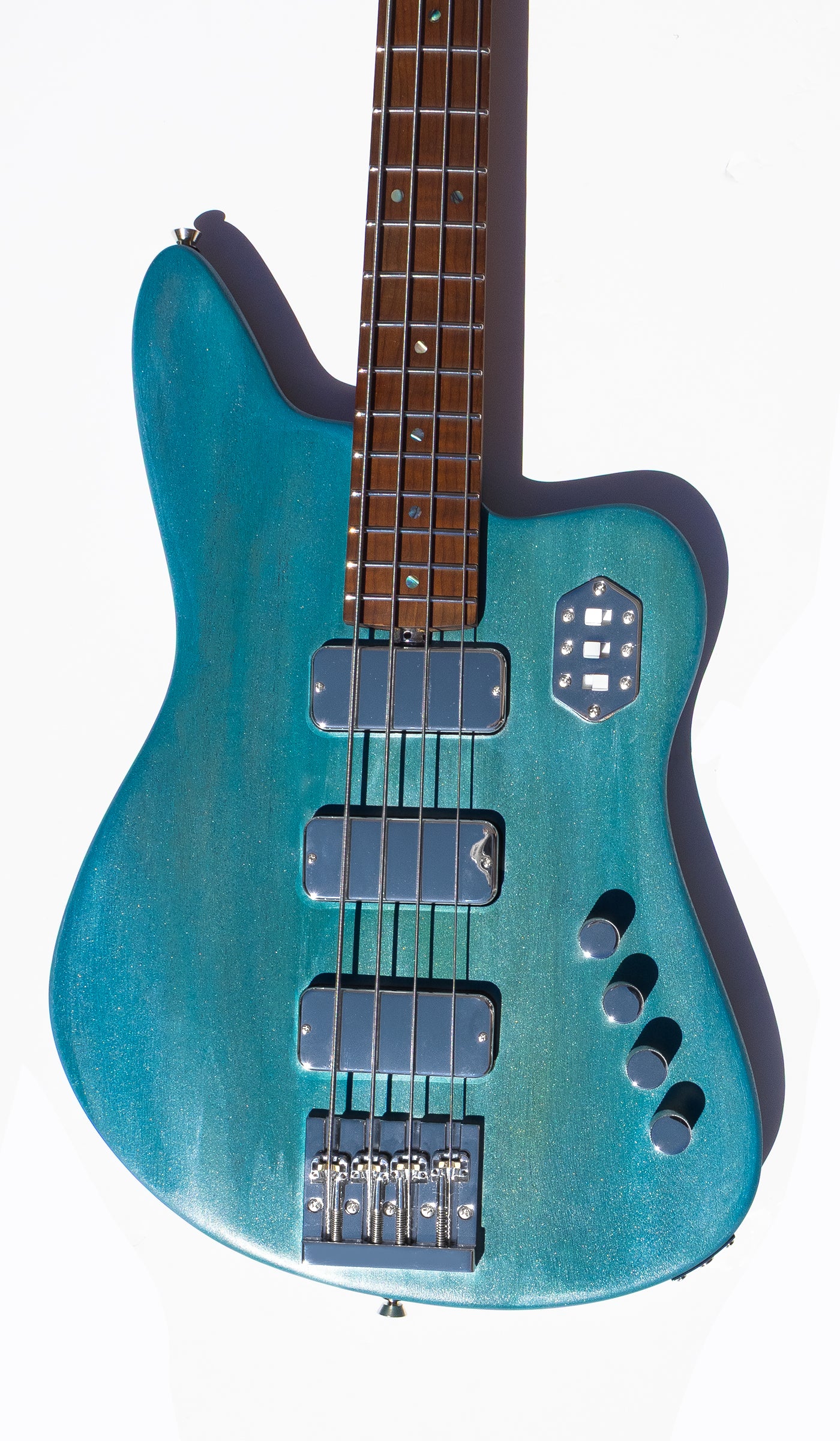 REBEL Bass IV - Pool Blue - McGrath Guitars