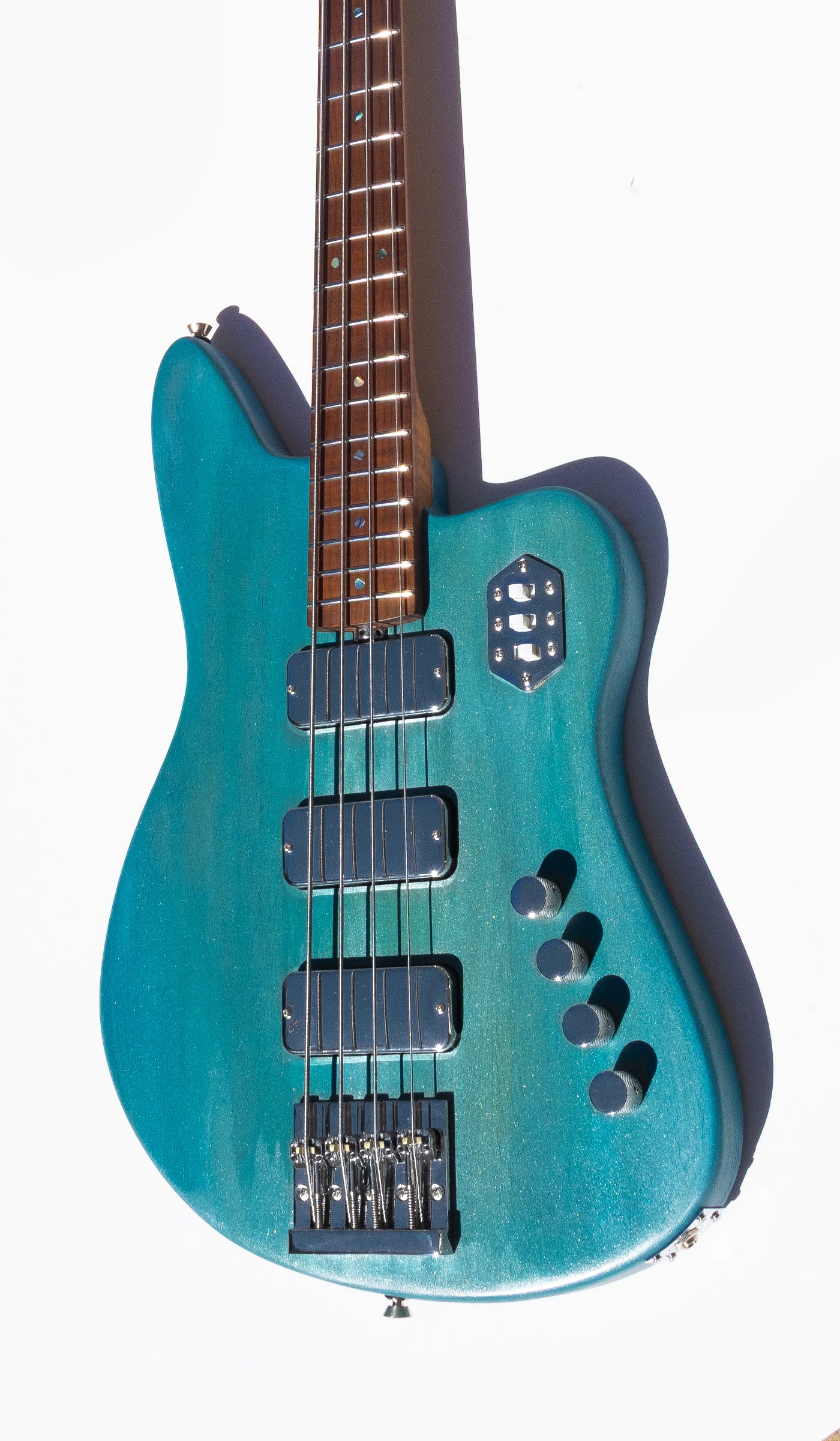 REBEL Bass IV - Pool Blue - McGrath Guitars