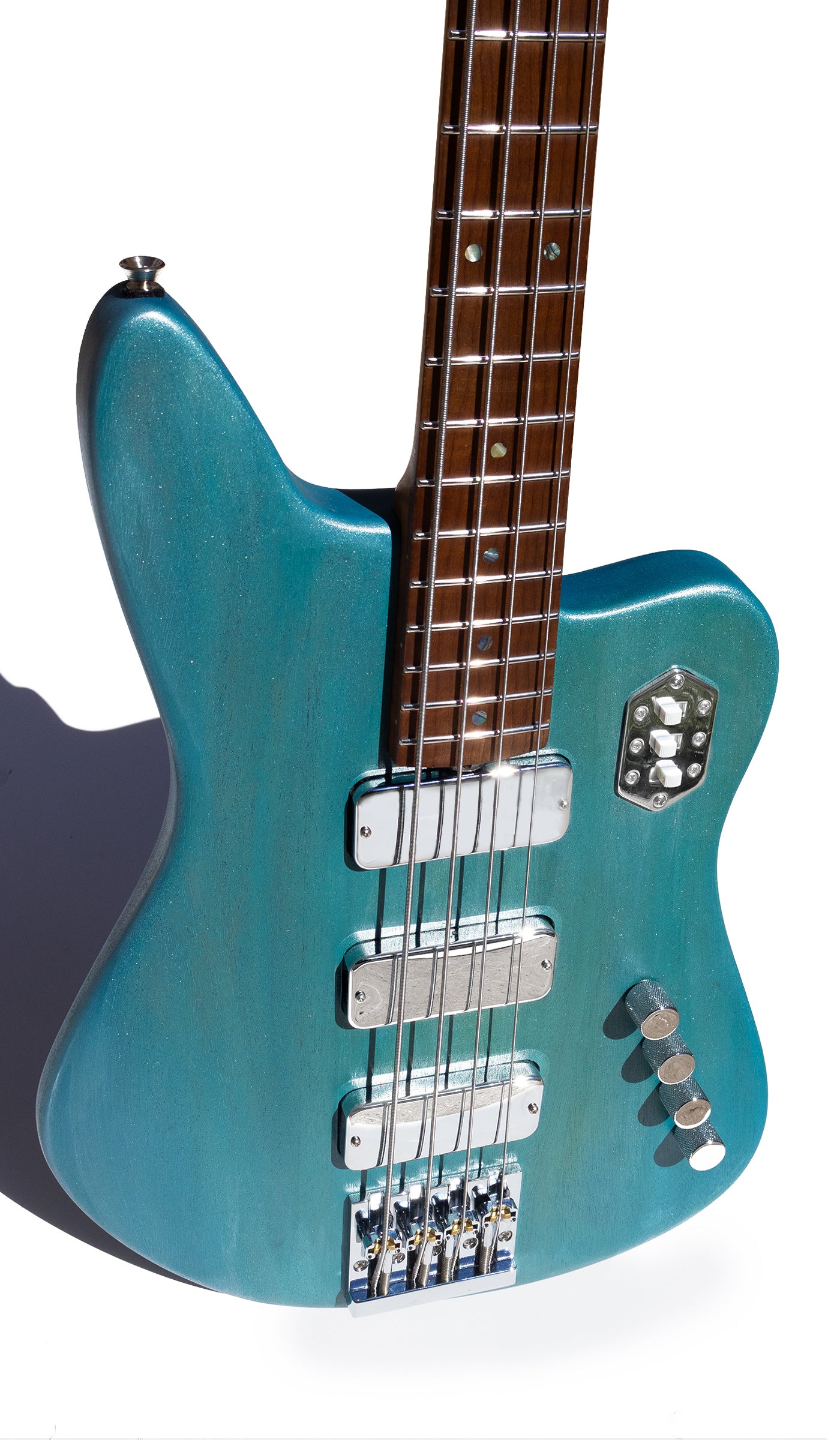REBEL Bass IV - Pool Blue - McGrath Guitars