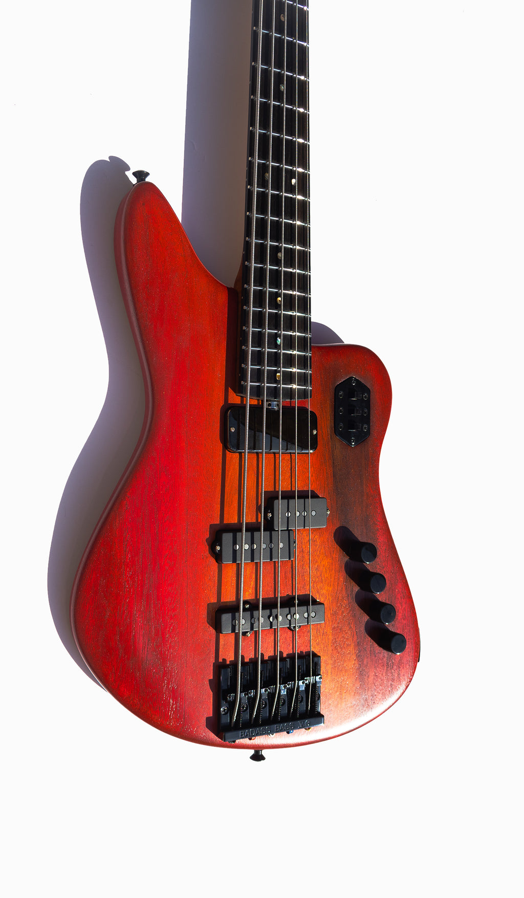 Rebel Bass - 5 String - Red Flame - McGrath Guitars