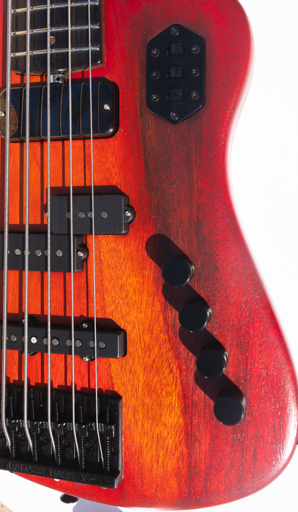 Rebel Bass - 5 String - Red Flame - McGrath Guitars
