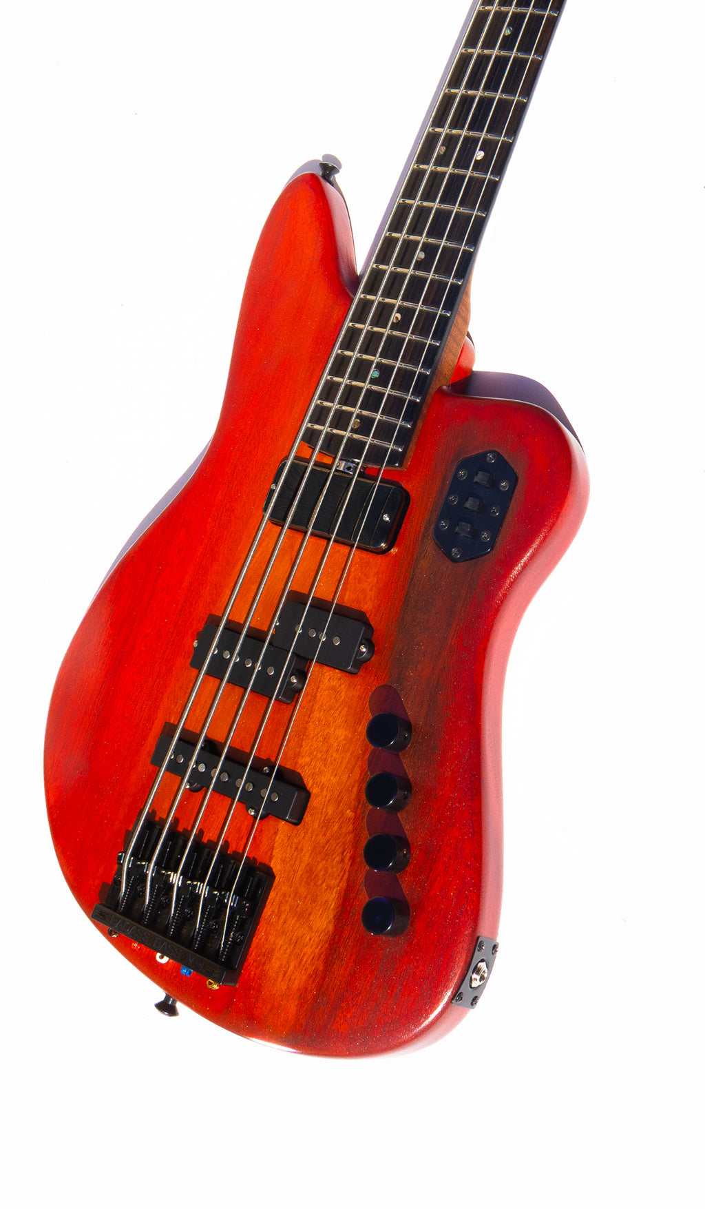 Rebel Bass - 5 String - Red Flame - McGrath Guitars