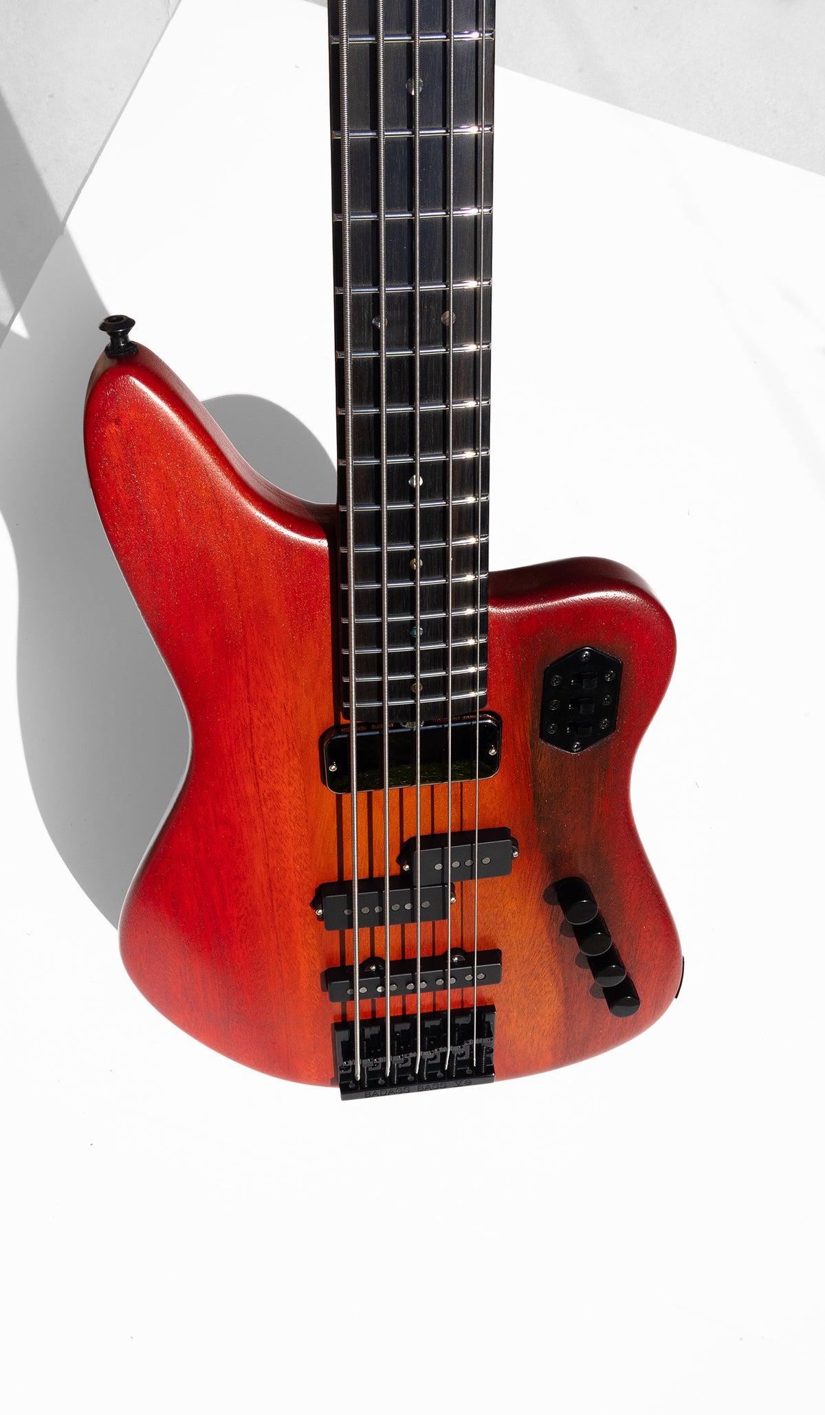 Rebel Bass - 5 String - Red Flame - McGrath Guitars