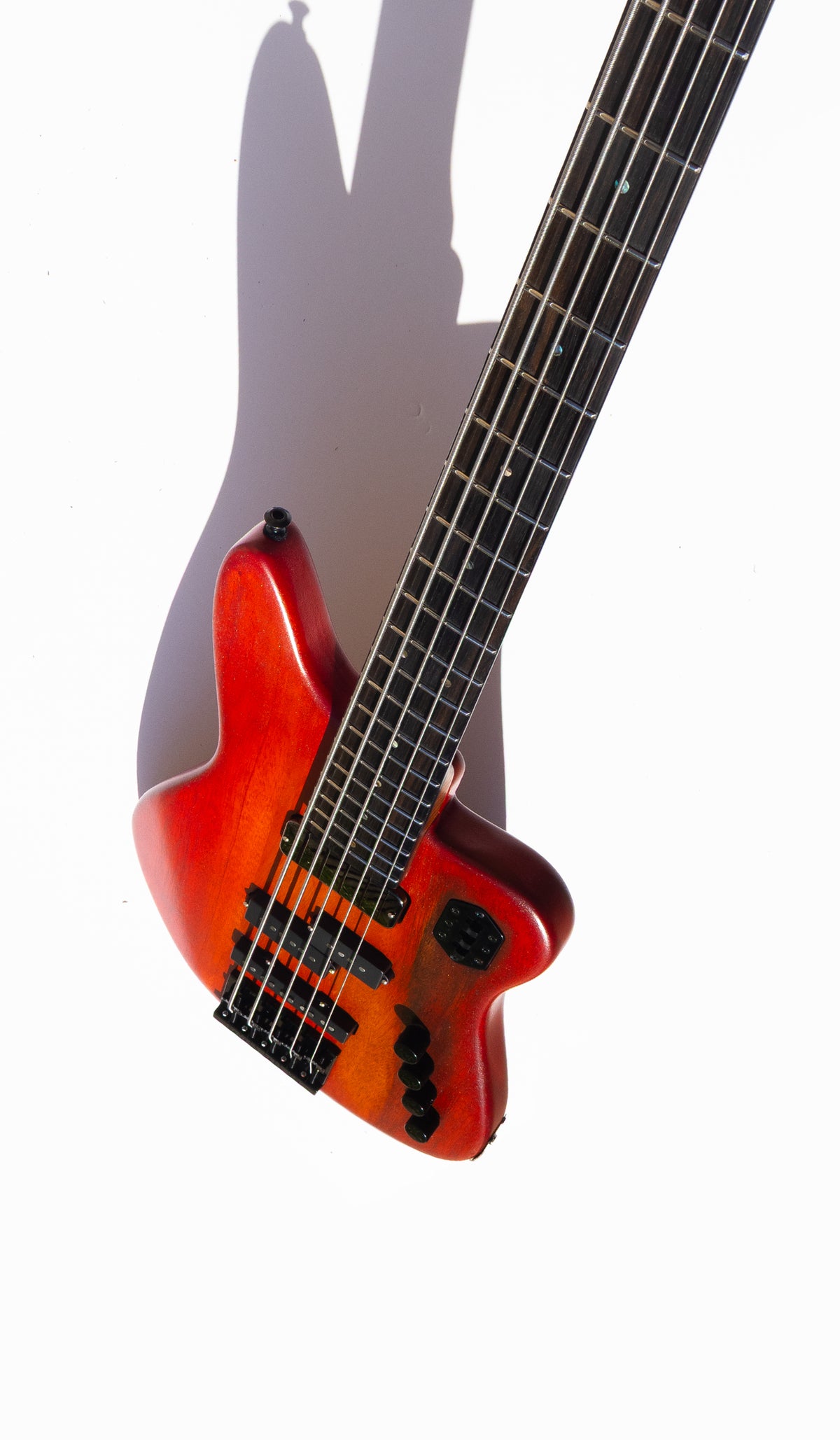 Rebel Bass - 5 String - Red Flame - McGrath Guitars