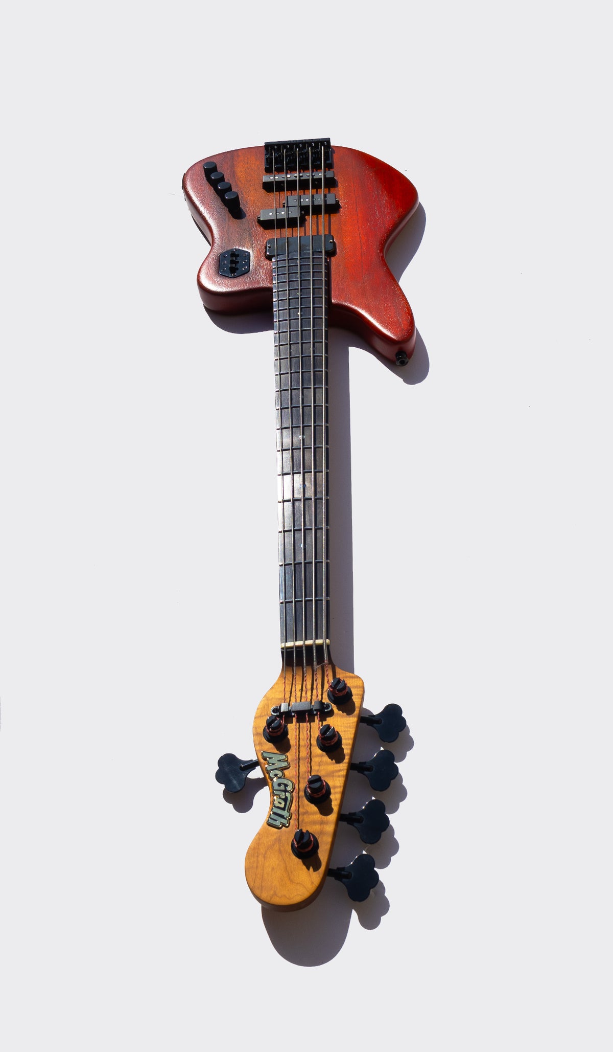 Rebel Bass - 5 String - Red Flame - McGrath Guitars