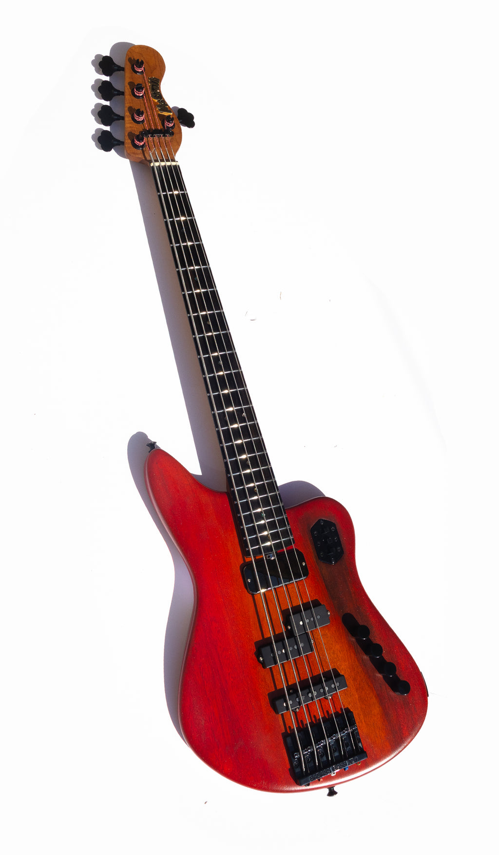 Rebel Bass - 5 String - Red Flame - McGrath Guitars