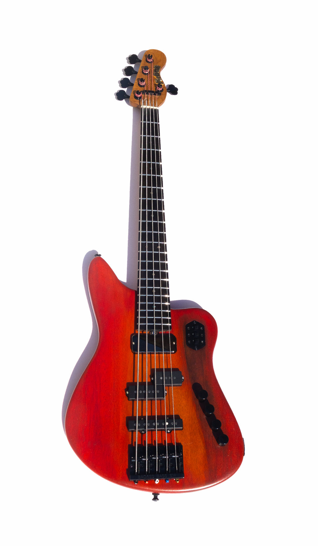 Rebel Bass - 5 String - Red Flame - McGrath Guitars