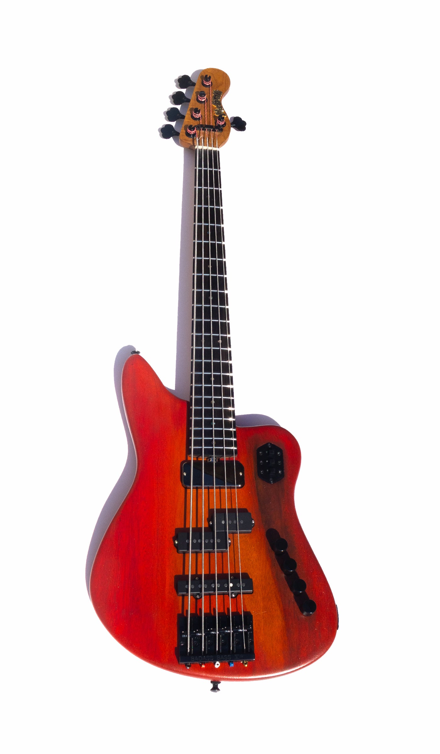 Rebel Bass - 5 String - Red Flame - McGrath Guitars