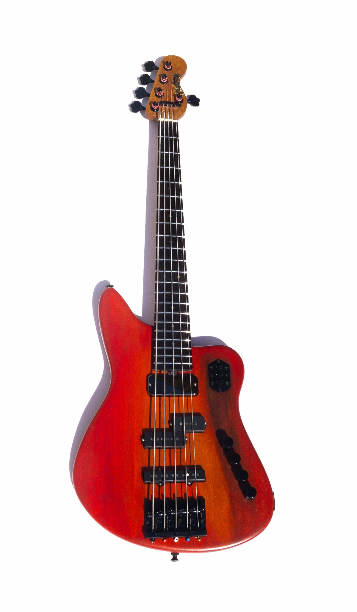 Rebel Bass - 5 String - Red Flame - McGrath Guitars