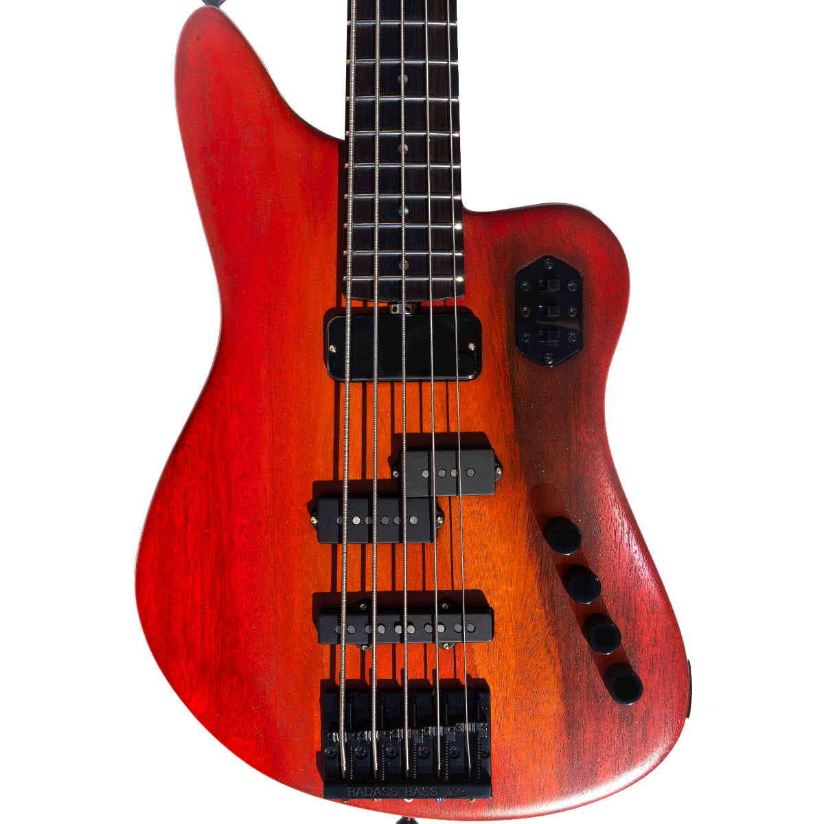 Rebel Bass - 5 String - Red Flame - McGrath Guitars